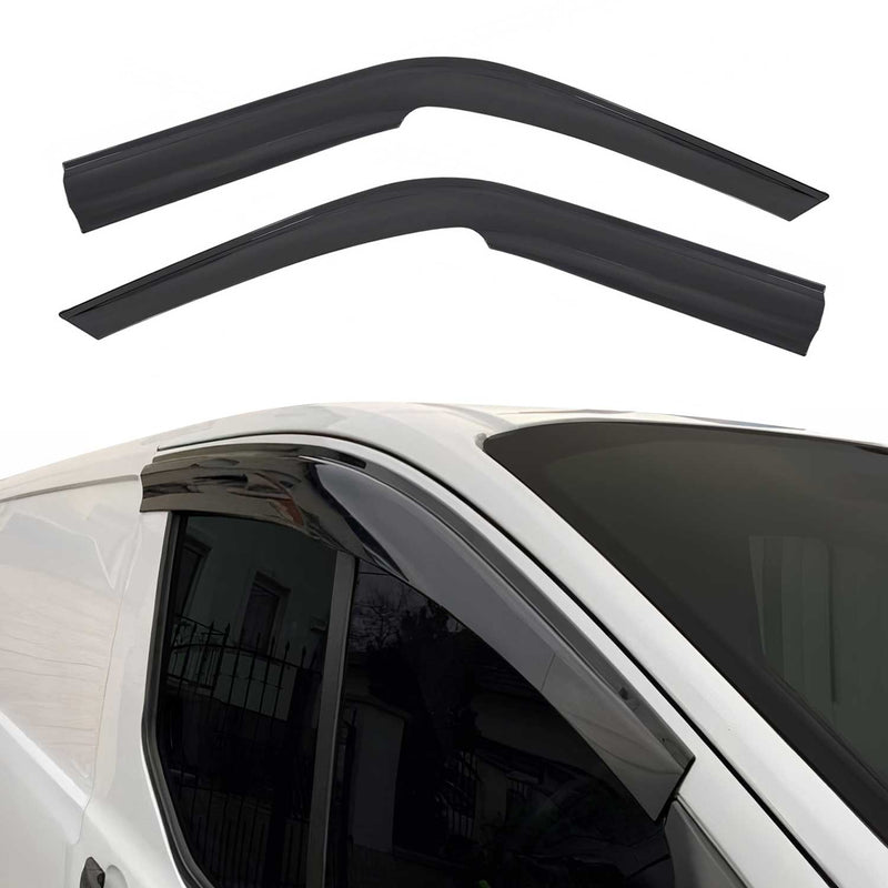 Deflettore antivento e antipioggia per Fiat Ducato 2006-2014 in plastica nera 2x