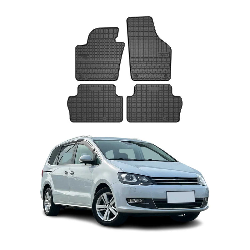 2010-2025 VW Sharan Fußmatten Gummi Schwarz 4 tlg