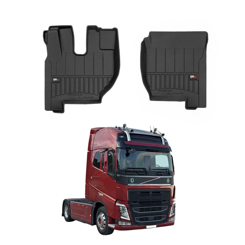 2012-2025 Volvo FH Fußmatten TPE Schwarz 2 tlg
