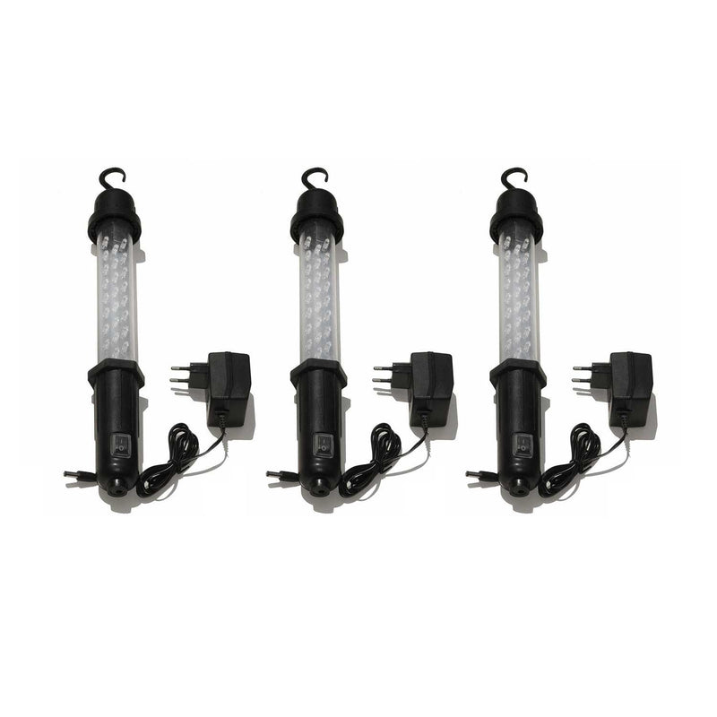 Lampada da lavoro, lampada da officina, luce vano motore, lampada portatile 26 LED 12V 3 pezzi