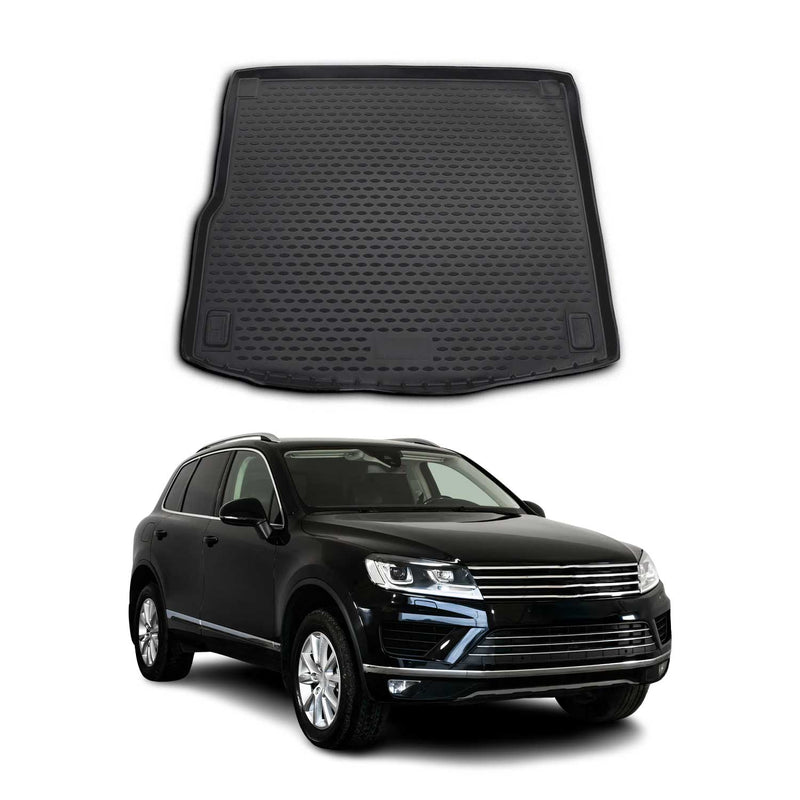 Tappetino per bagagliaio in gomma TPE per VW Touareg 2010-2014, nero
