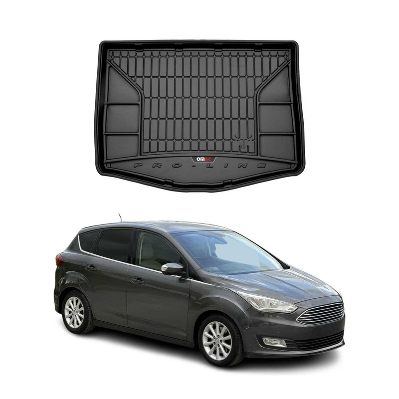 Vasca portabagagli in gomma OMAC per Ford C-Max 2010-2019, vasca portabagagli in TPE, nera