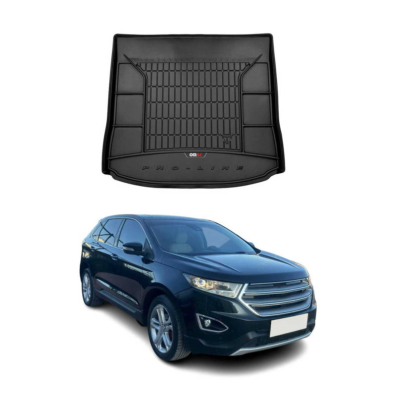 Vassoio portabagagli in gomma OMAC per Ford Edge 2014-2024, vassoio portabagagli in TPE, nero