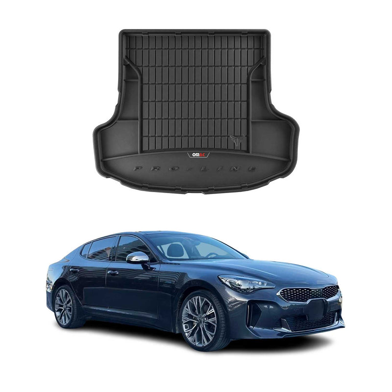 Vassoio portabagagli in gomma OMAC per Kia Stinger Liftback 2017-2025, vassoio portabagagli in TPE