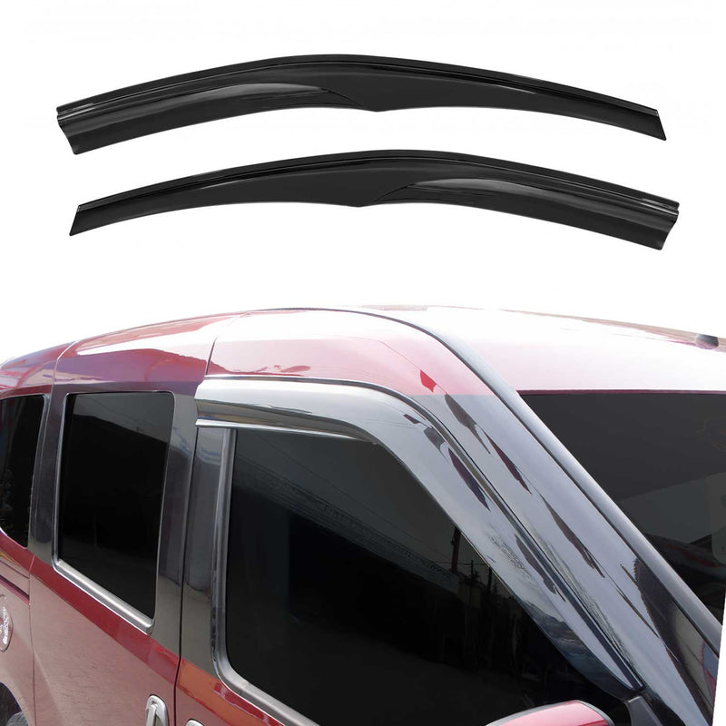 Deflettori antivento e antipioggia per Ford Tourneo Courier 2014-2023 Acrilico Nero 2x