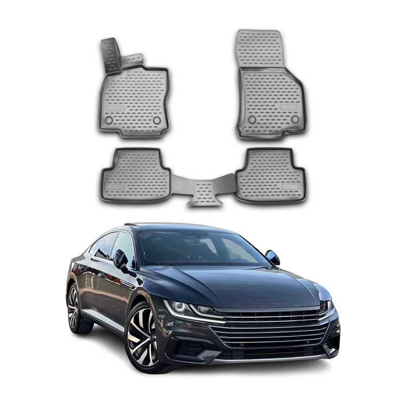 Tappetini VW Arteon 2017-2025 in TPE grigio 4 pezzi
