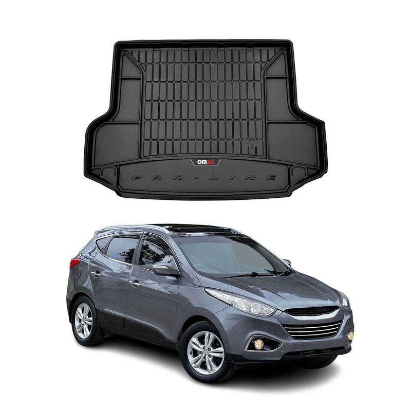 Vassoio portabagagli in gomma OMAC per Hyundai ix35 2009-2015, vassoio portabagagli in TPE, nero