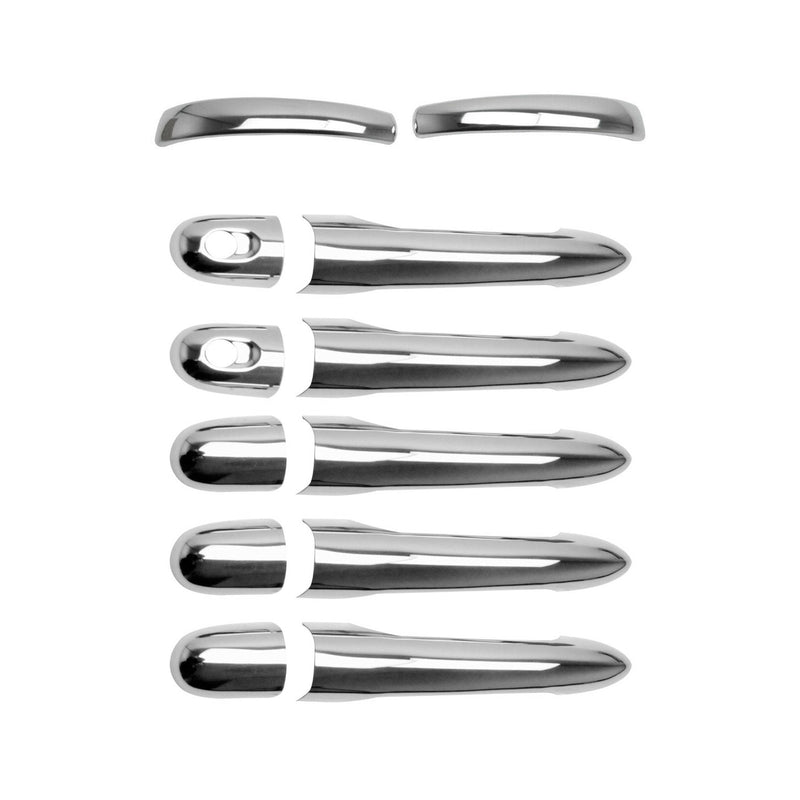 Copri maniglia porta, set di telai per maniglie porta per Smart ForTwo 2007-2015, 2 porte, acciaio inossidabile