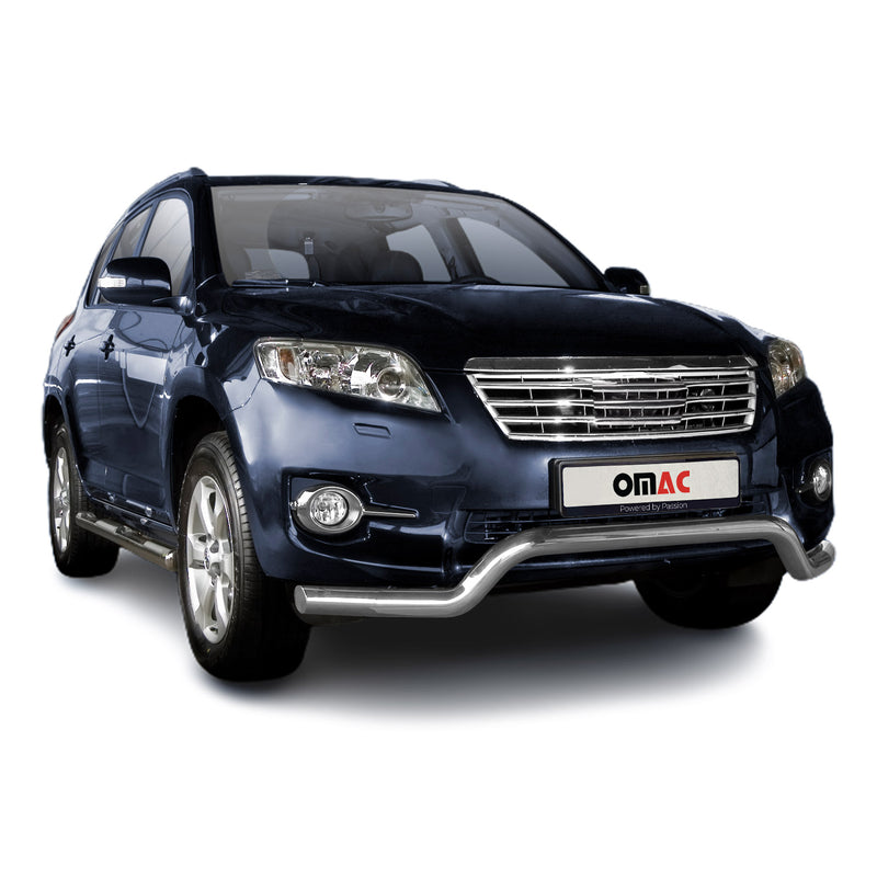 Barra di protezione anteriore per Toyota RAV4 2010-2013 in acciaio ABE argento