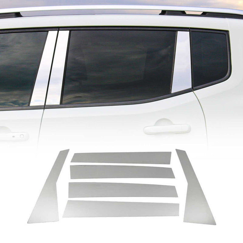 Rivestimento del montante della porta del montante B e del montante C per Honda CR-V 2012-2018, argento cromato, 6 pezzi