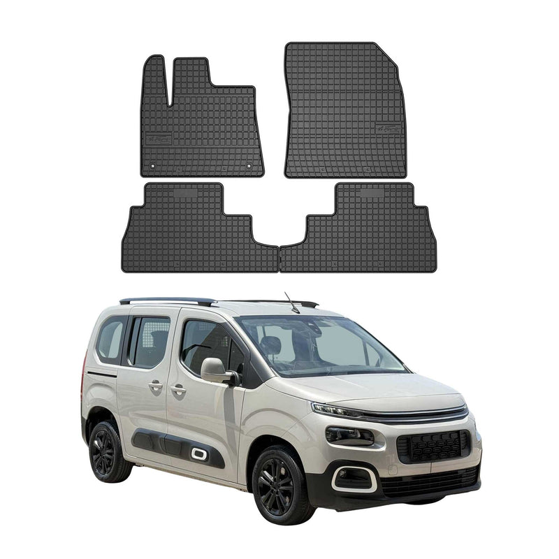 2018-2024 Toyota Proace City Fußmatten Gummi Schwarz 4 tlg