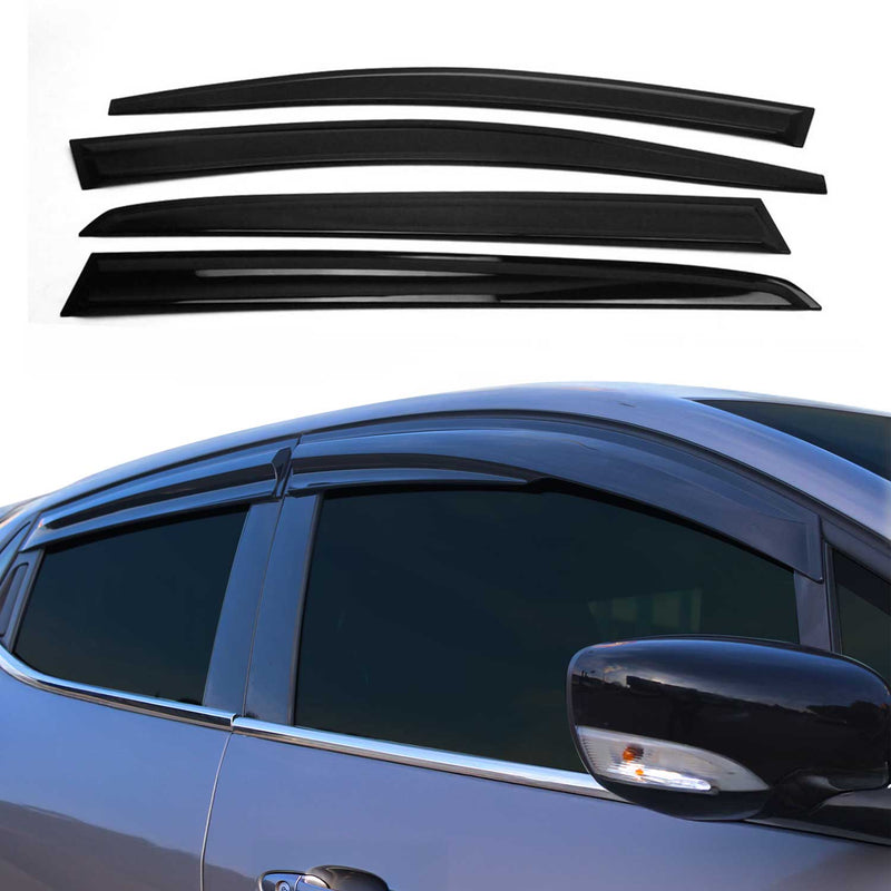 4 deflettori antivento e antipioggia per VW Golf Mk7 2012-2019 in acrilico scuro
