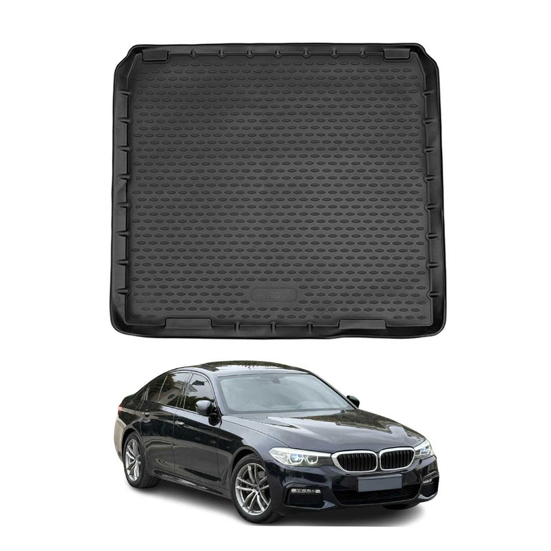 Tappetino per bagagliaio per BMW Serie 5 Touring G31 2017-2023 in gomma nera