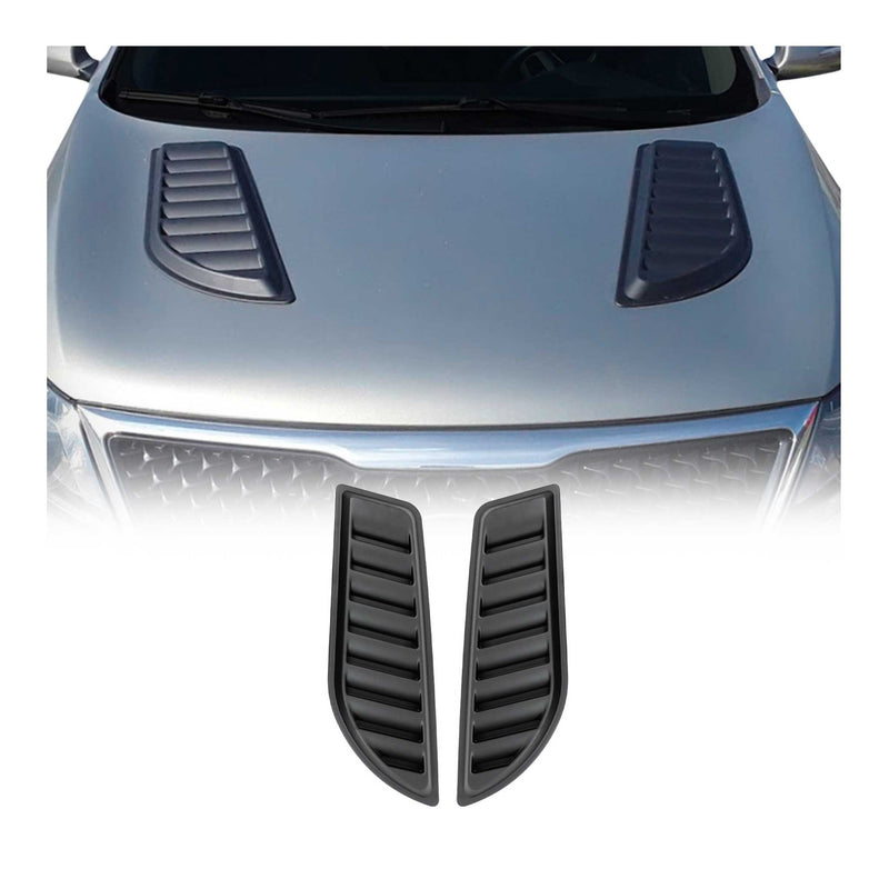 Presa d'aria per cofano motore per Jeep Renegade 2014-2025 ABS Nero 2 pezzi