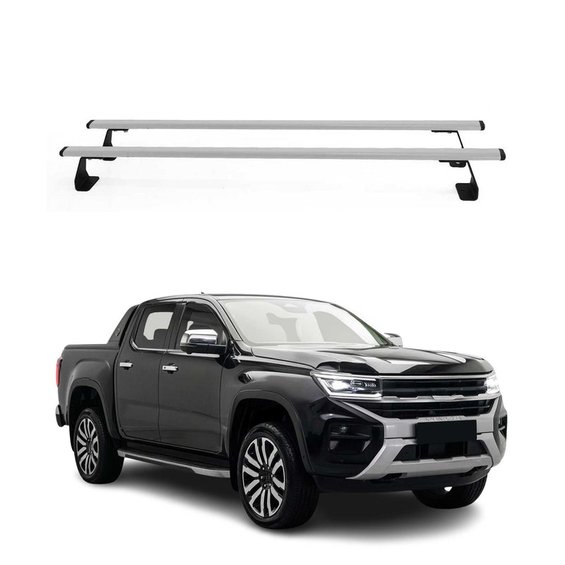 2022-2025 VW Amarok Dachträger Gepäkträger Silber Steel 2 tlg