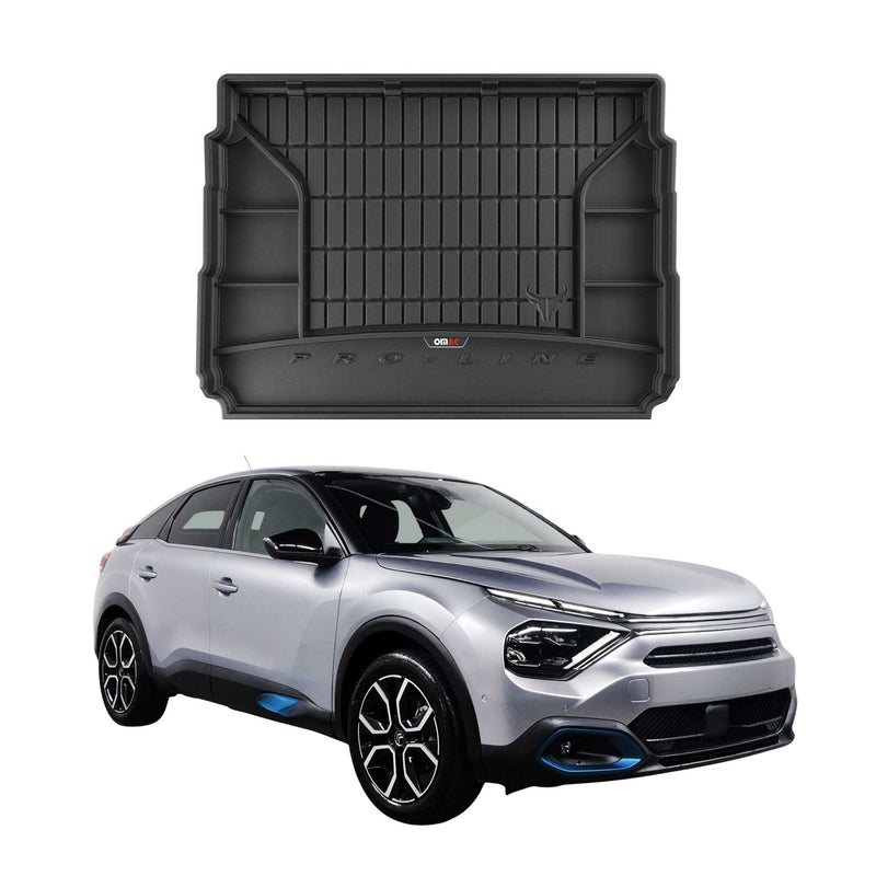 Vasca portabagagli in gomma OMAC per Citroen e-C4 2021-2025, vasca portabagagli in TPE, nera