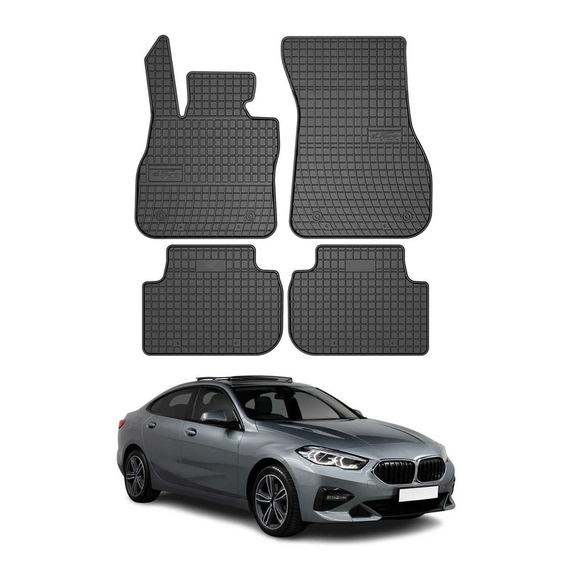 2019-2024 BMW 2er Gran Coupe Fußmatten Gummi Schwarz 4 tlg