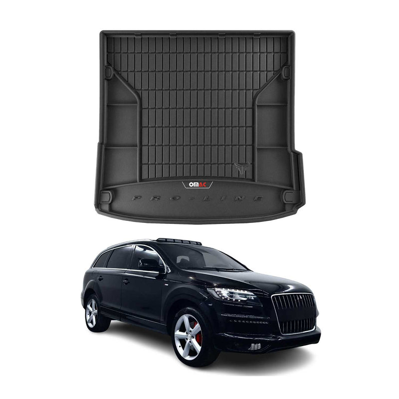 Vasca portabagagli in gomma OMAC per Audi Q7 4LB 2006-2015, vasca portabagagli in TPE, nera
