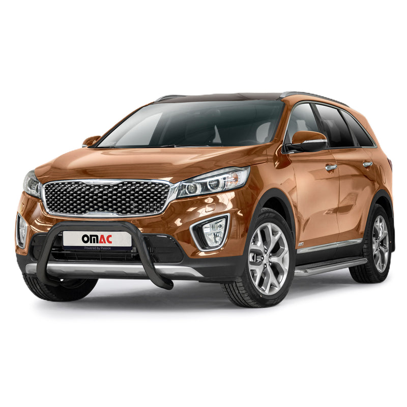 Barra di protezione anteriore per Kia Sorento 2015-2018 con ABE acciaio nero