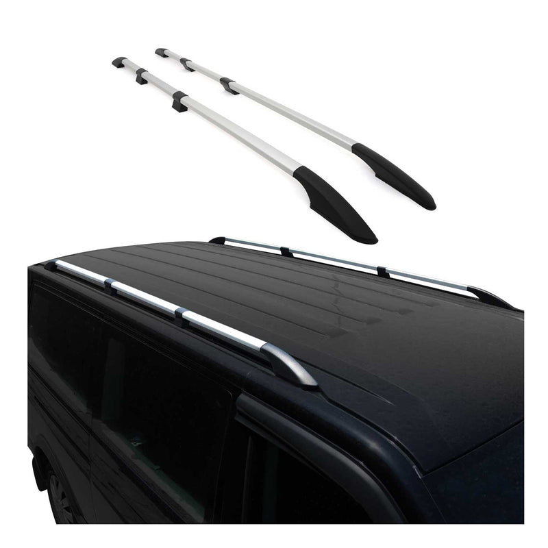 Portapacchi da tetto Peugeot Boxer II 2006-2024 L3 H2 in alluminio argento 2 pezzi
