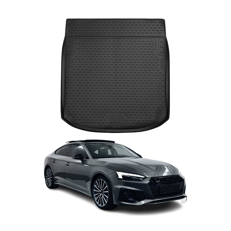 Kofferraummatte Kofferraumwanne für Audi A5 F5 Sportback 2016-2024 Gummi TPE