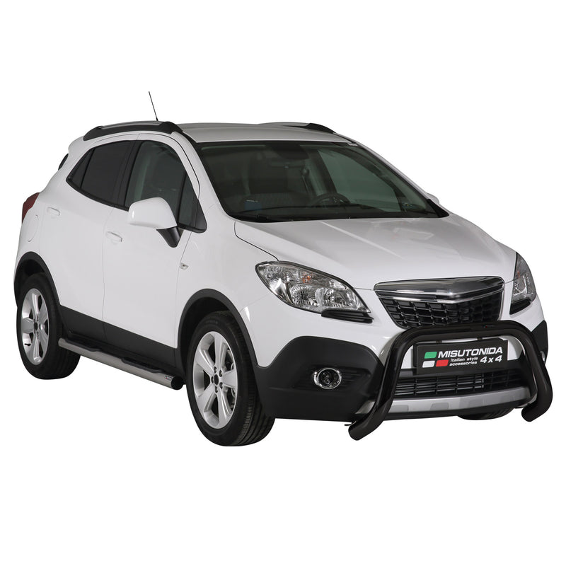 Protezione anteriore per Opel Mokka 2012-2016 ø76mm acciaio nero