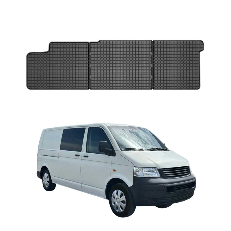 Tappetini in gomma neri per VW T5 2003-2015, 3 pezzi