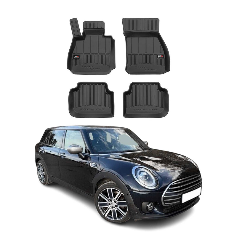 Tappetini Mini Clubman F54 2015-2024 in TPE nero, 4 pezzi