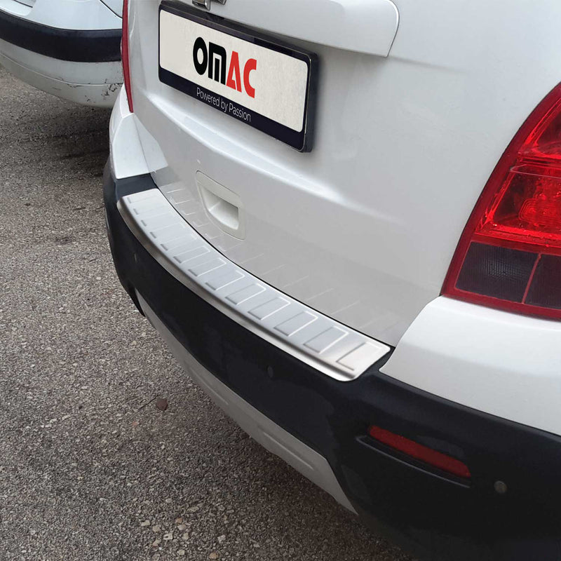Protezione paraurti per soglia di carico per Opel Mokka X 2016-2020 Cromata Spazzolata
