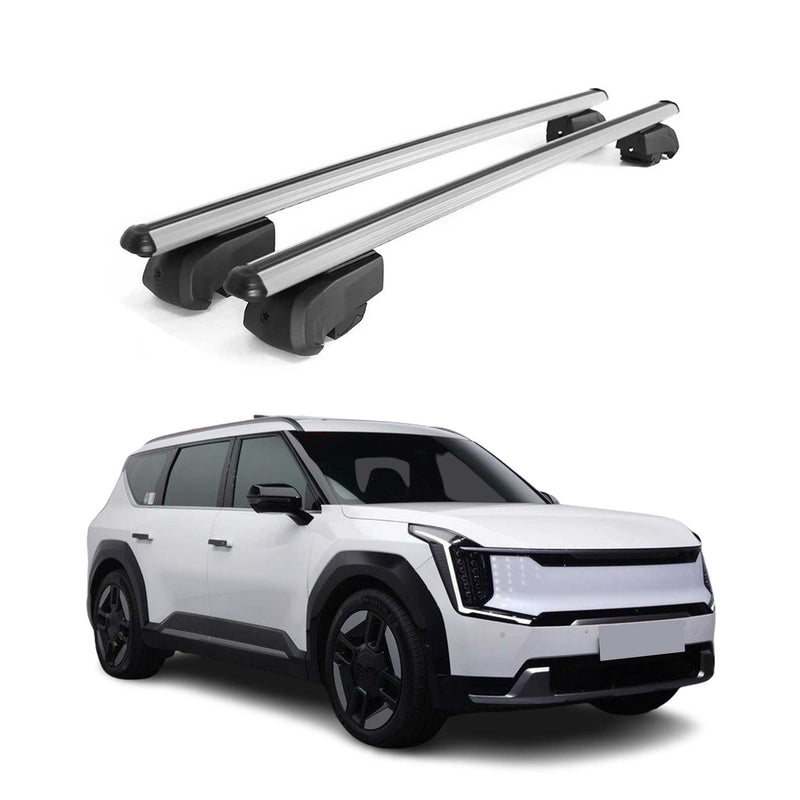 Portapacchi da tetto per Kia EV9 2023-2025 Alu Silver ABE