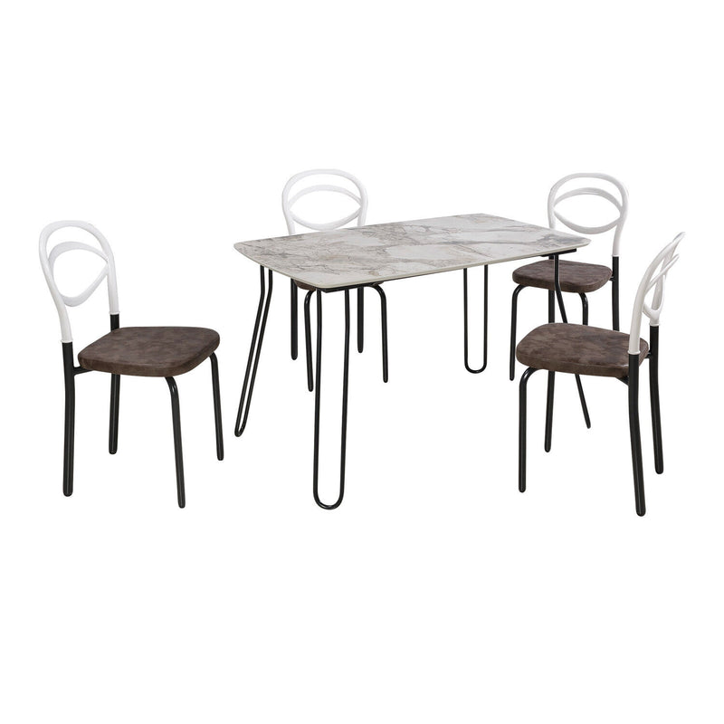 Tavolo da pranzo tavolo da pranzo con/o gruppo da pranzo gruppo da pranzo 119x75x74 4 pezzi