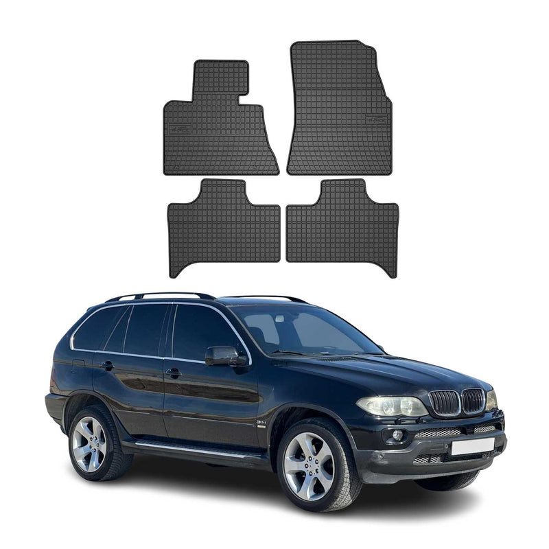 1999-2006 BMW X5 E53 Fußmatten Gummi Schwarz 4 tlg