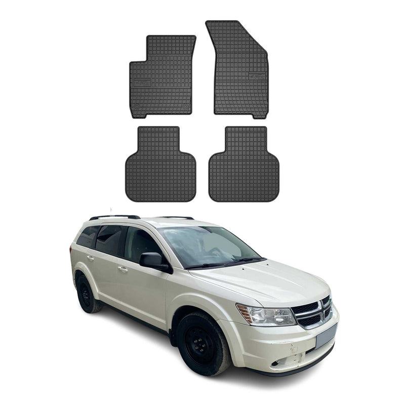 2008-2020 Dodge Journey Fußmatten Gummi Schwarz 4 tlg