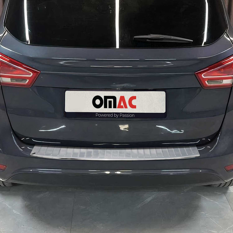 Protezione paraurti per soglia di carico per Ford B-Max 2012-2018 in acciaio inox argento