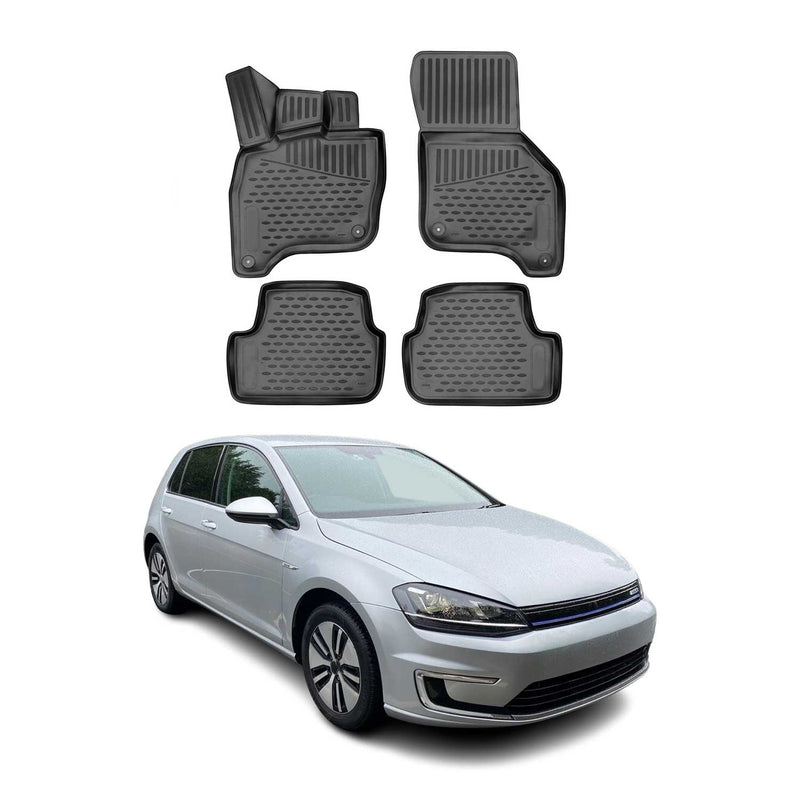 Tappetini VW e-Golf 2014-2025 TPE Nero 4 pezzi