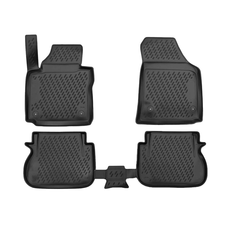 Tappetini VW Caddy 2015-2020 in TPE nero, 4 pezzi