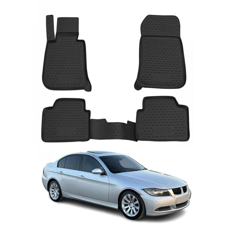 2005-2013 BMW 3er E90 Fußmatten TPE Schwarz 4 tlg