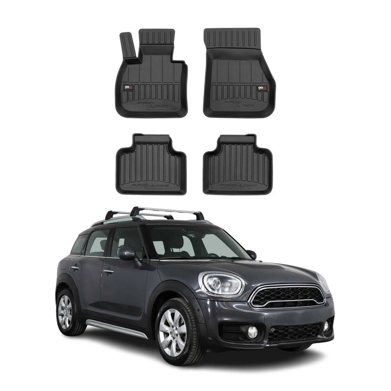 Tappetini Mini Countryman F60 2017-2024 in TPE nero, 4 pezzi