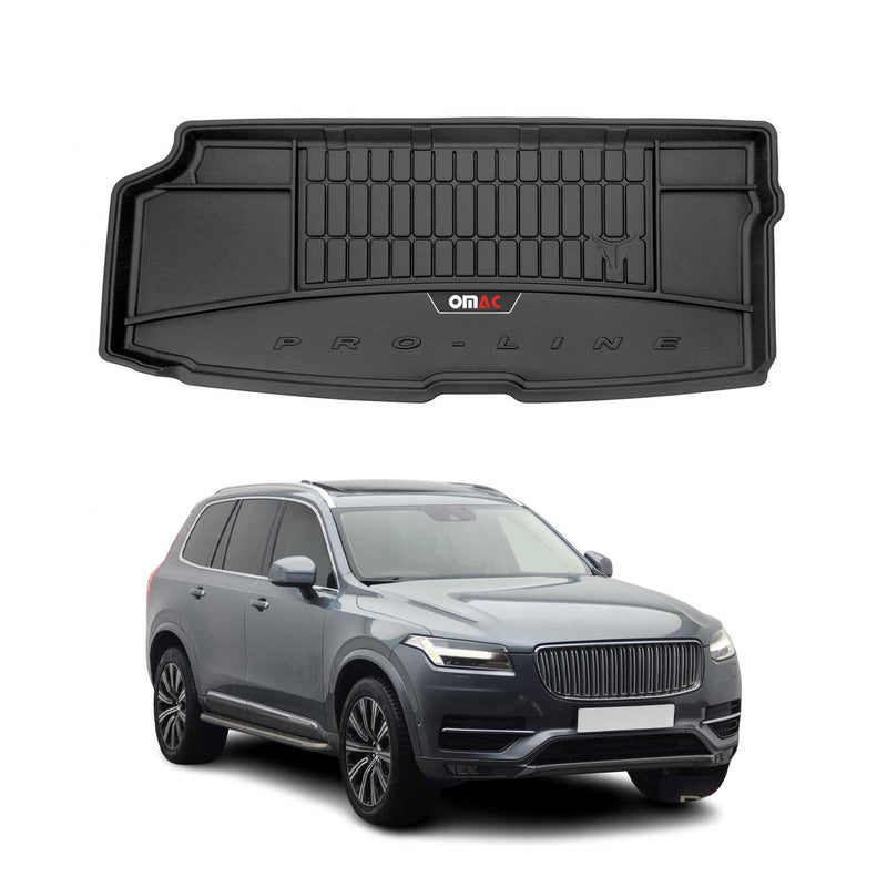 Vasca portabagagli in gomma OMAC per Volvo XC90 2015-2025, vasca portabagagli in TPE, nera