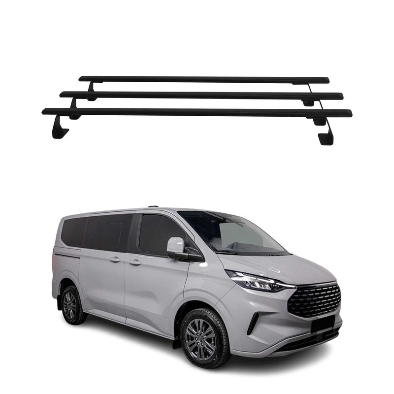 Dachträger für Ford Transit Tourneo Custom 2023-2025 Metall Schwarz 3x