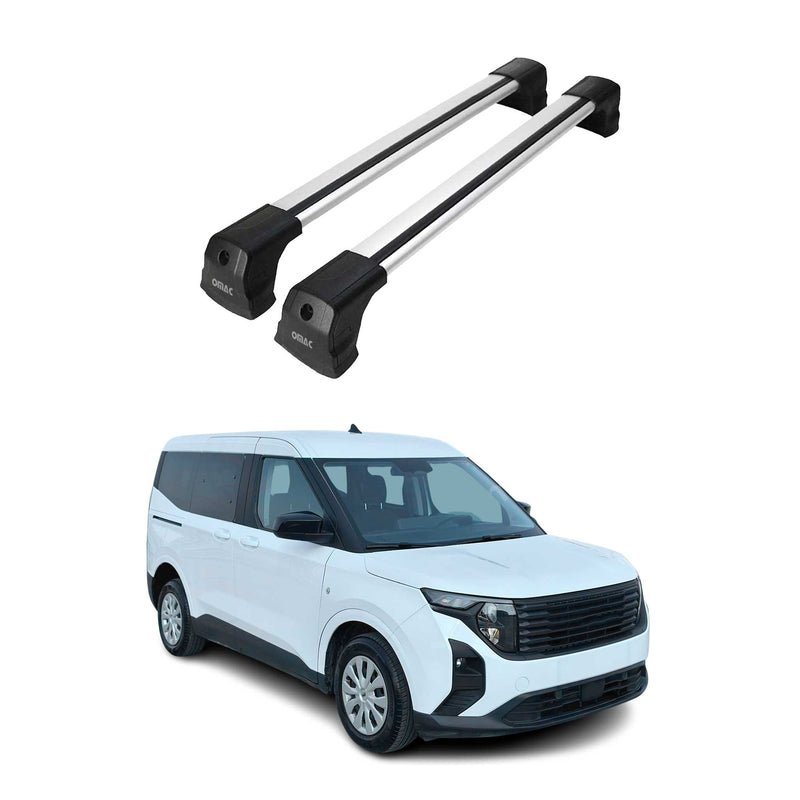 Portapacchi da tetto per Ford Transit Courier/Tourneo Courier 2023-2025, argento