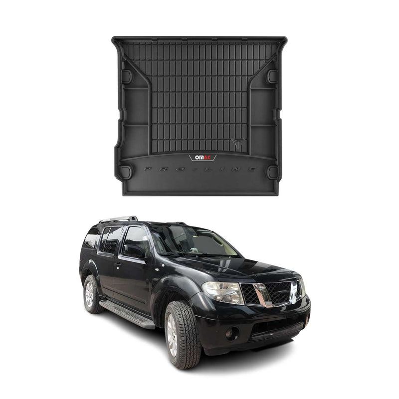 Vassoio portabagagli in gomma OMAC per Nissan Pathfinder 2005-2014 pieghevole 3a fila
