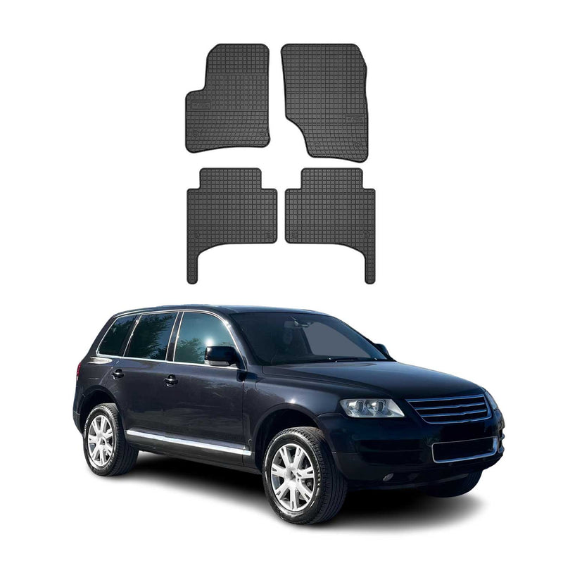 Tappetini VW Touareg 2002-2010 TPE Nero 4 pezzi