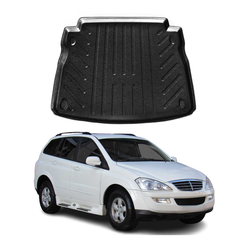 Tappetino per bagagliaio per Ssangyong Kyron 2005-2014 in gomma TPE nero