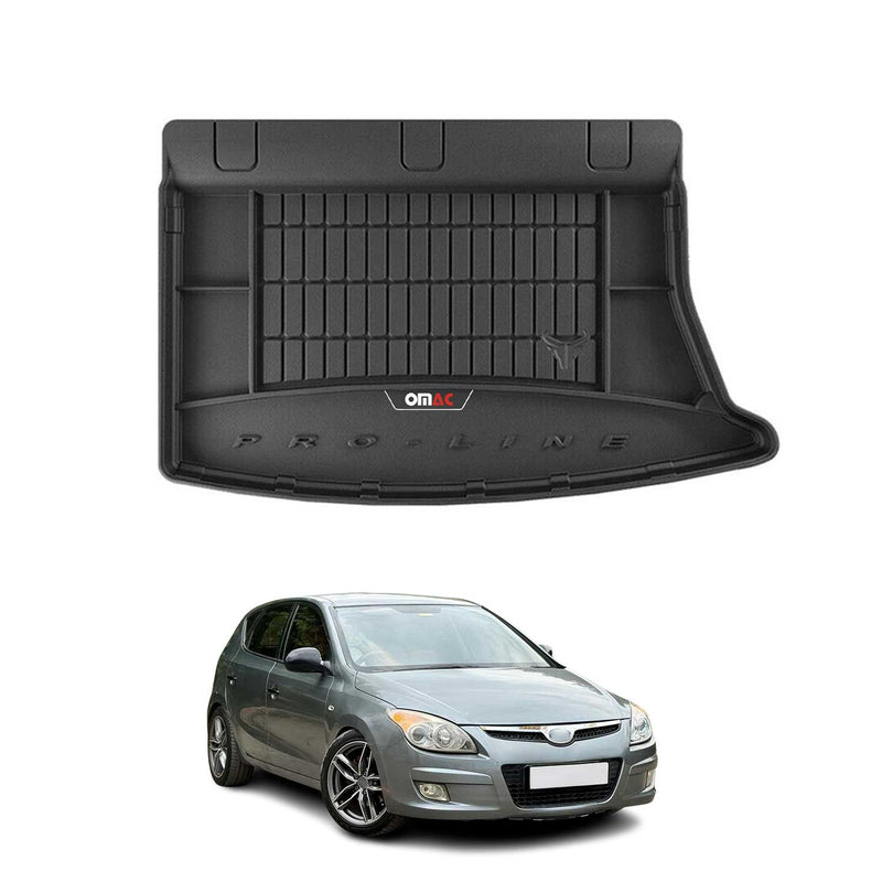 Vassoio portabagagli in gomma OMAC per Hyundai i30 2007-2012, vassoio portabagagli in TPE, nero