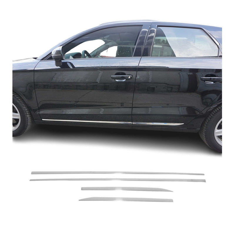 Striscia di protezione per portiera laterale per Chevrolet Cruze 2009-2016 in acciaio inox cromato 4x