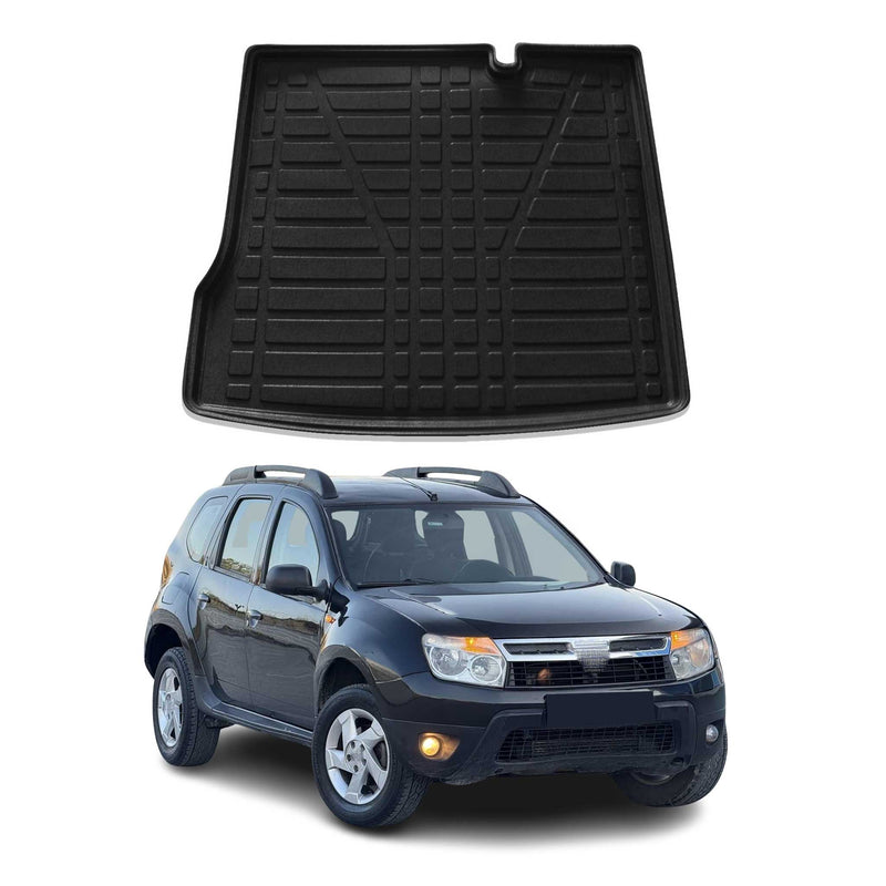 Vasca baule per Dacia Duster 4X2 2010-2018 Gomma TPE Nero