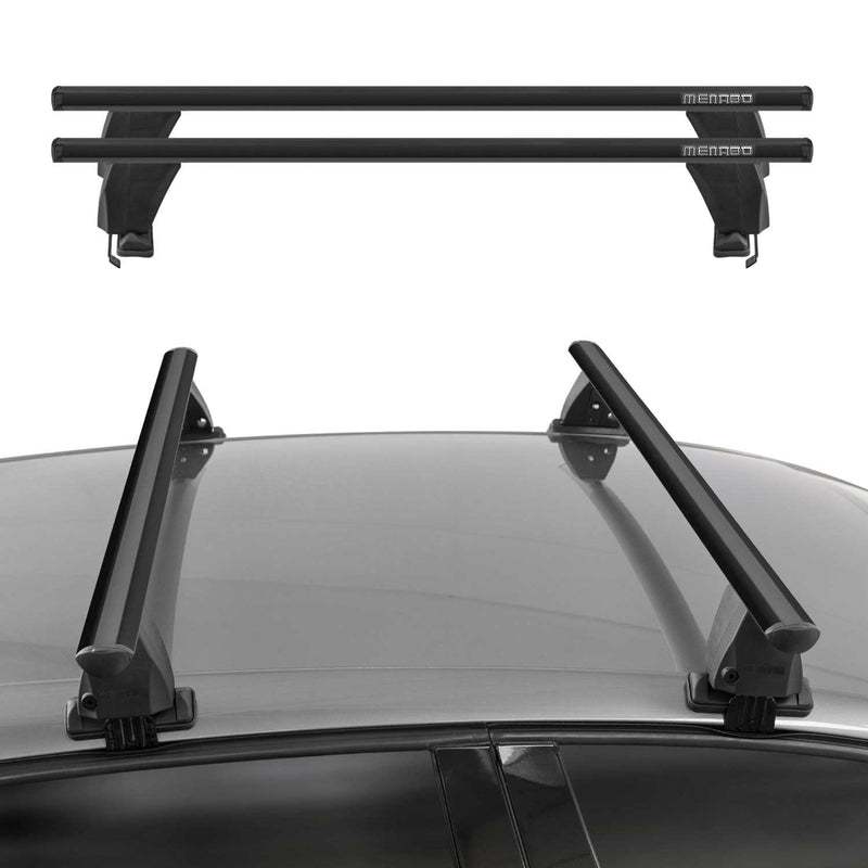 Portapacchi Menabo per Alfa Romeo 159 berlina 2005-2012 ABE alluminio nero 2x