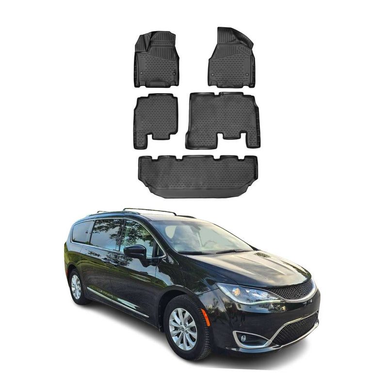 2017-2020 Chrysler Pacifica Fußmatten TPE Schwarz 5 tlg