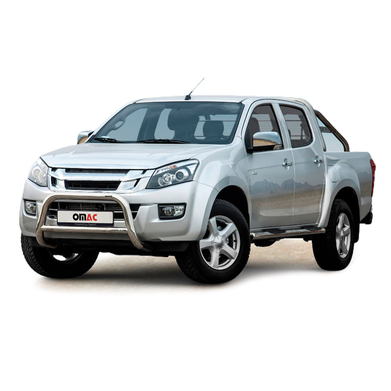Barra di protezione anteriore per Isuzu D-Max 2012-2019 in acciaio ABE argento